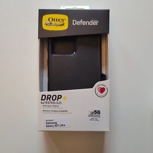 Otterbox Defender Series Samsung Galaxy S21 ULTRA Case BLACK Screenless Edition